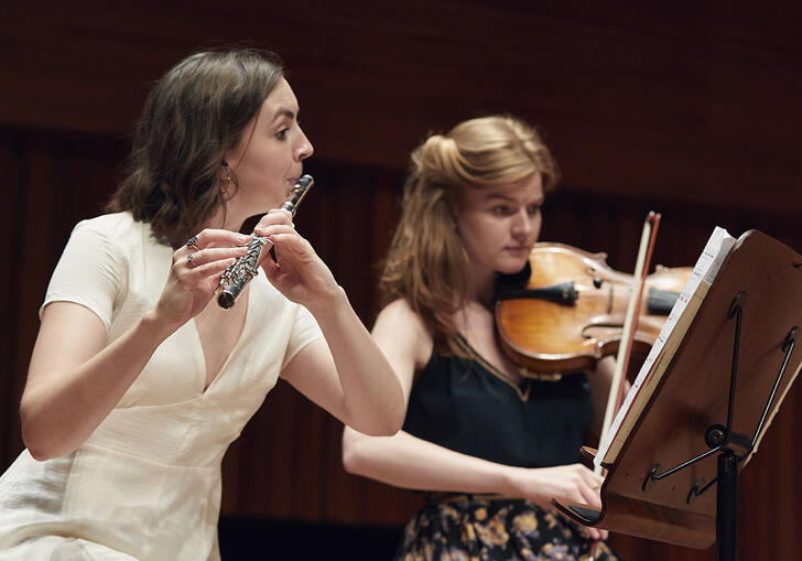 Guildhall School flute player and viola player