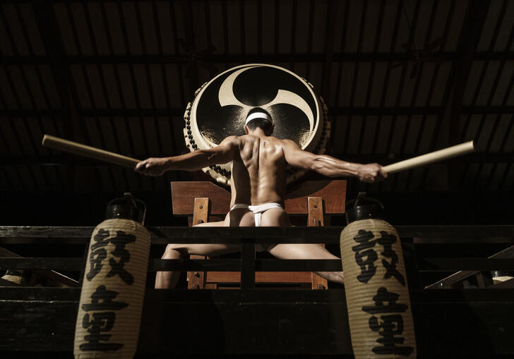 Photo of KODO drummer