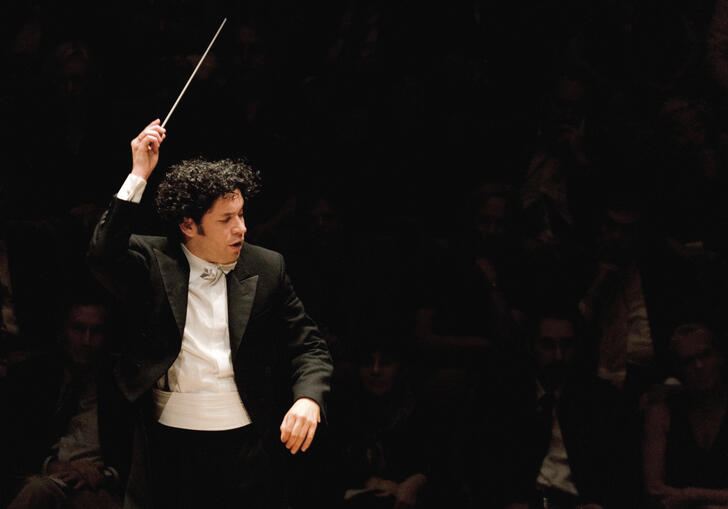 Gustavo Dudamel conducting the LA Phil