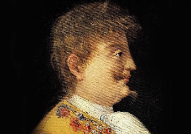 Portrait of Carlo Gesualdo in profile