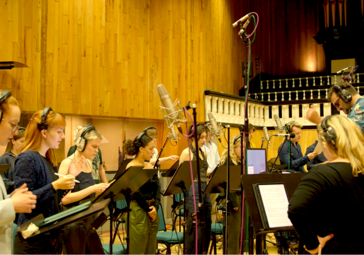 Guildhall Session Singers in recording