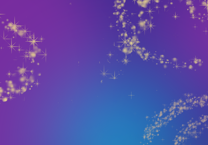 Purple and blue sparkly art