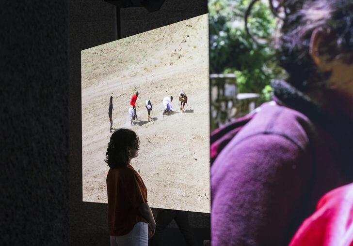 Francis Alÿs: Ricochets, installation view, Barbican Art Gallery, 27 June – 1 September 2024. © Jemima Yong / Barbican Art Gallery.