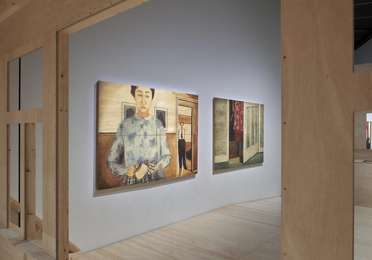 install photo from the Pamela Phatsimo Sunstrum exhibition