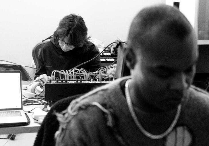 Photo of electronic musicians Actress and Suzanne Ciani