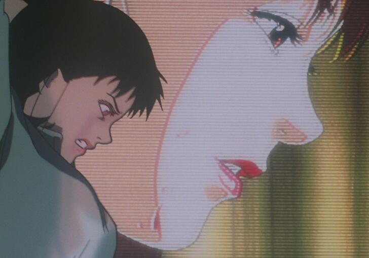 A women with her shadow