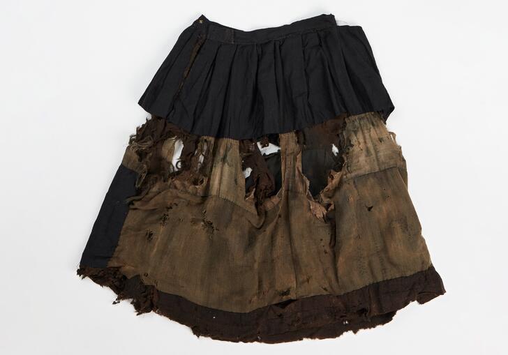Alice Gommer Destroyed Archive Skirt