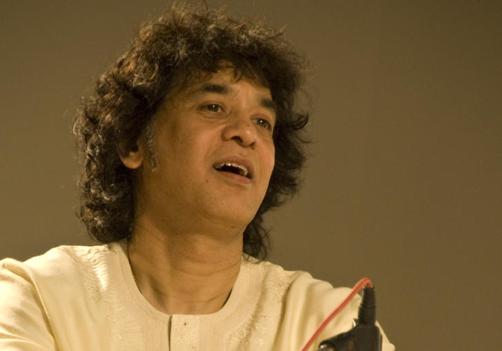 Zakir Hussain playing the tabla