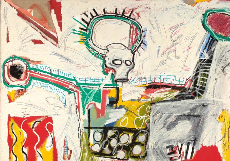 Painting by Jean Michel Basquiat 