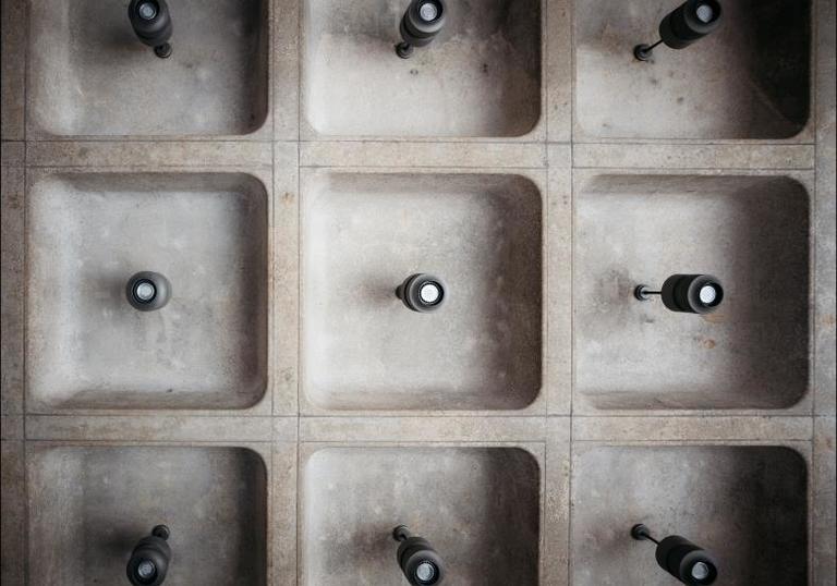 Photo of ceiling in the Barbican Estate