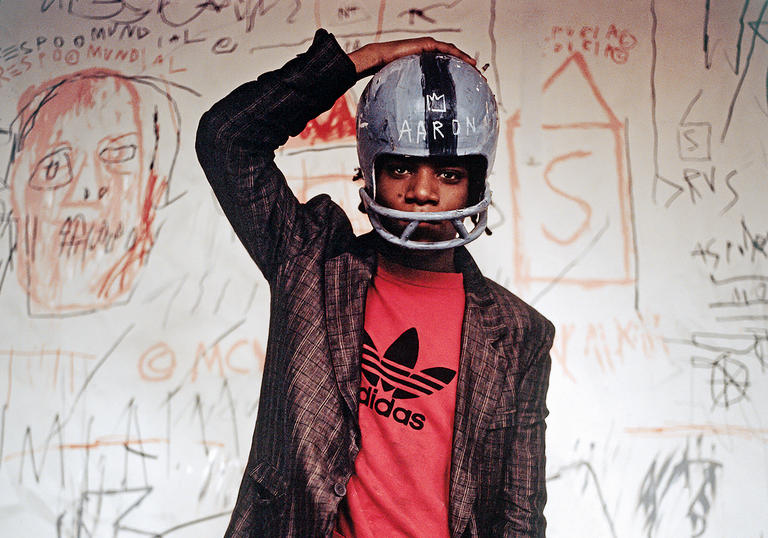 Basquiat with Helmet