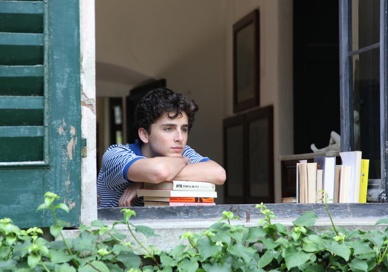 Film still from Call Me by Your Name