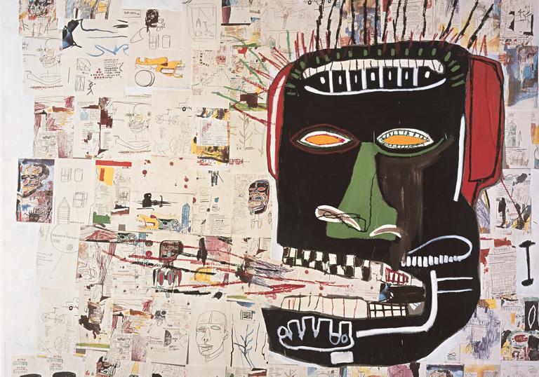 Artwork by Jean-Michel Basquiat titled 'Glenn'