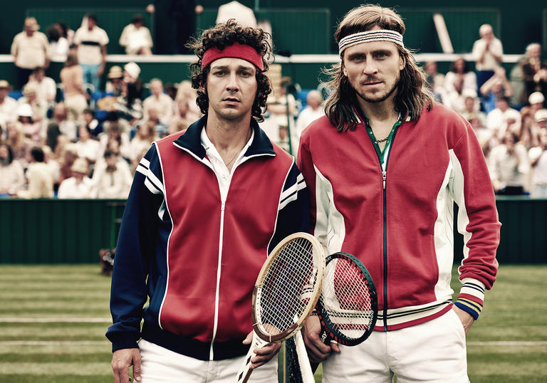 Film still from Borg Vs McEnroe