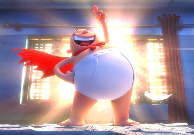 Film still from Captain Underpants