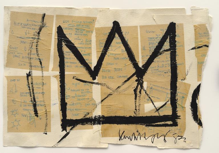Artwork by Jean-Michel Basquiat titled 'Crown'