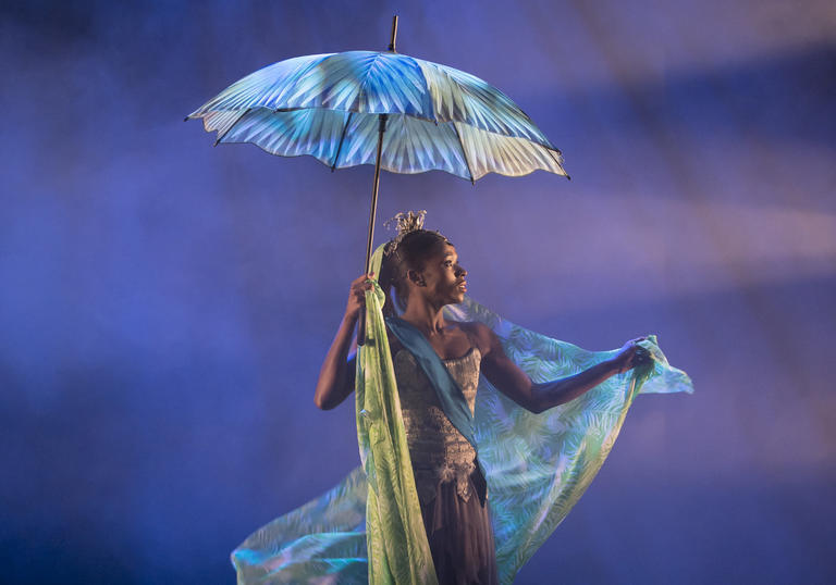 a dancer on stage