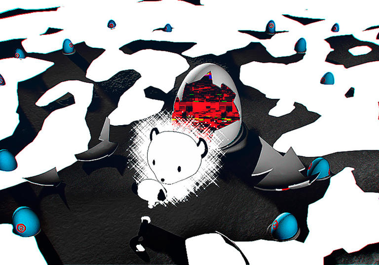 A still from the work of animator David OReilly