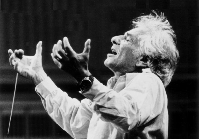 Leonard Bernstein conducting