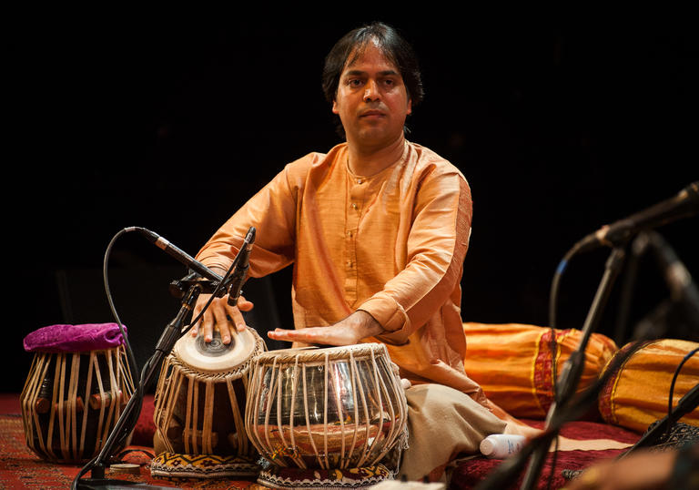 Sanju Sahai playing tabla