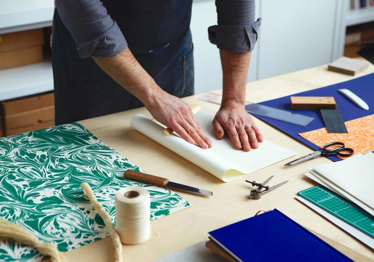 London Centre for Bookbinding Bookmaking Workshop with tools