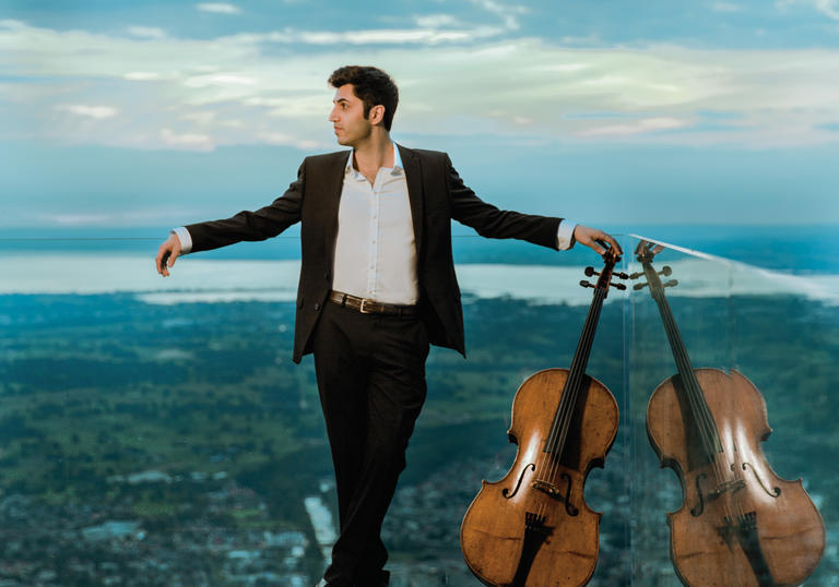 Kian Soltani 2017 holding cello