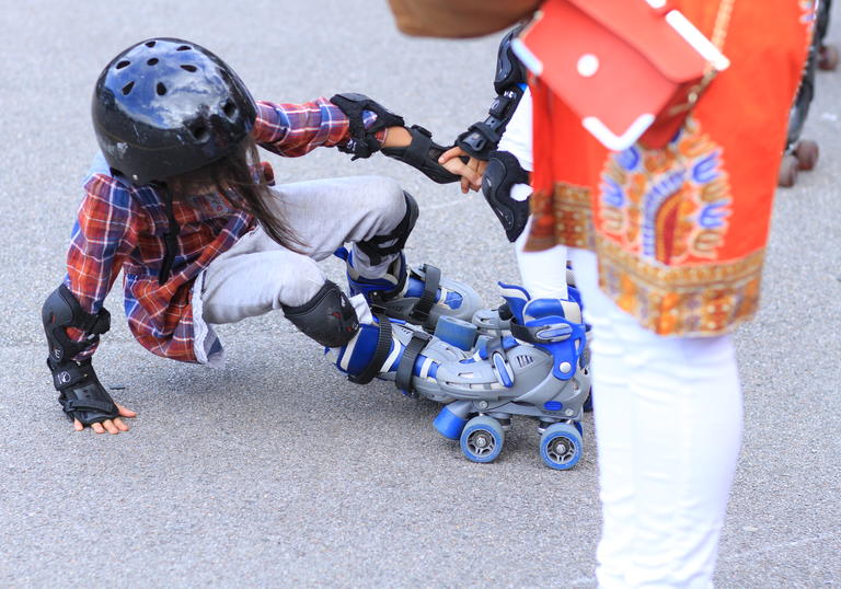 roller blading learning