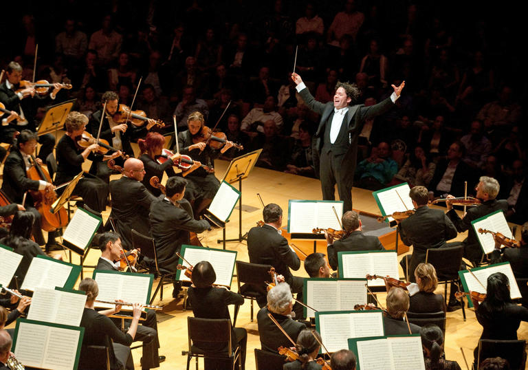 Gustavo Dudamel conducting the LA Phil