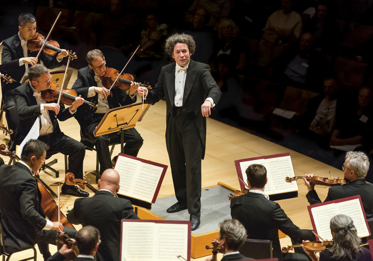 Gustavo Dudamel conducting the LA Phil