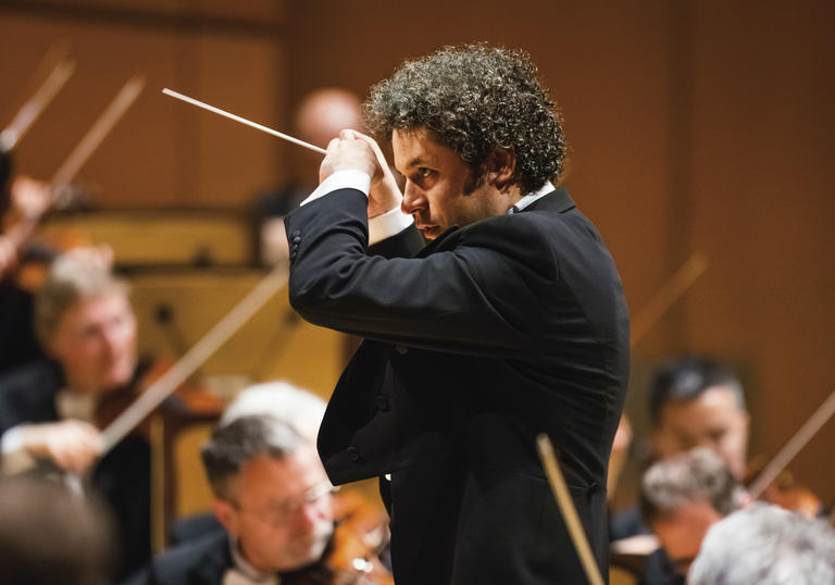Gustavo Dudamel conducting the LA Phil