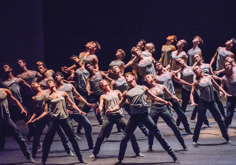 Artists of The Royal Ballet in Flight Pattern (c) 2017 ROH. Photograph by Tristram Kenton.