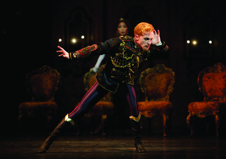 Steven McRae as Crown Prince Rudolf in Kenneth MacMillans production of Mayerling for The Royal Ballet (c) ROH 2017. Photograph by Alice Pennefather.