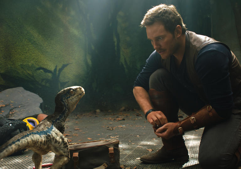 Chris Prattles on to a wee dinosaur