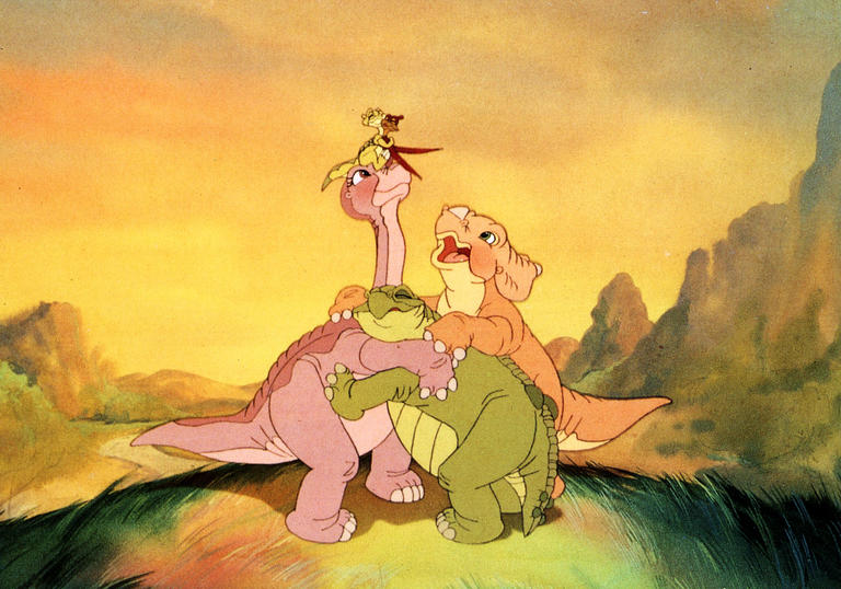Our friend the longneck and his pals in The Land Before Time