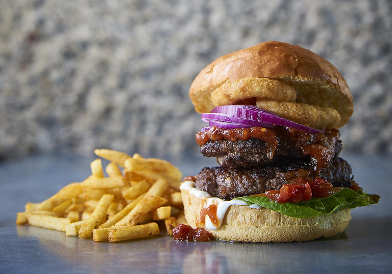 Bonfire burgers at the Barbican