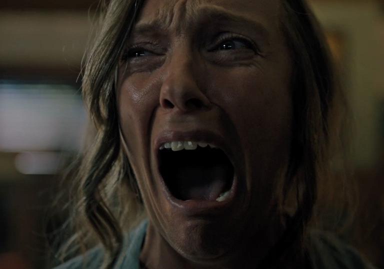 Toni Collette is not having a good time in Hereditary