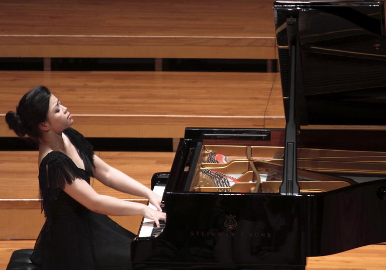 Chinese Pianist Sa Chen performs at the Guildhall School