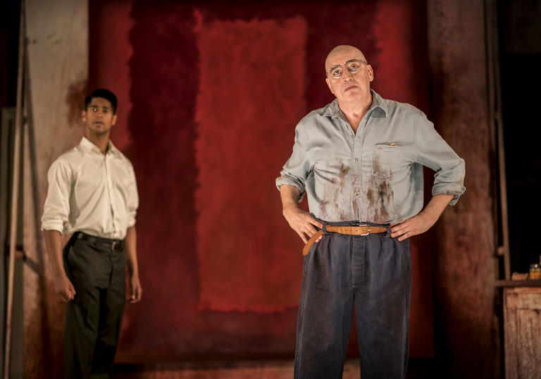 Alfred Molina and Alfred Enoch in Red. Photo by Johan Persson