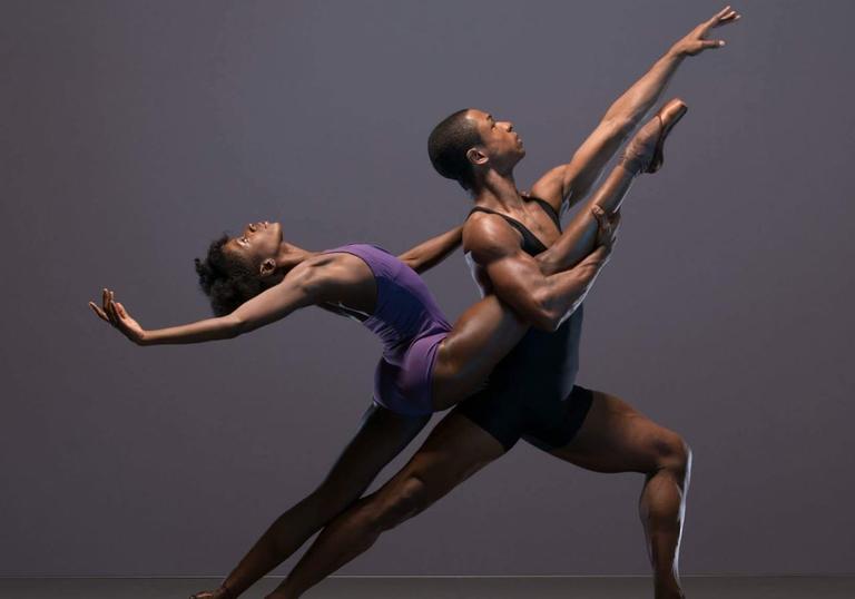 photo of two dancers from ballet black 
