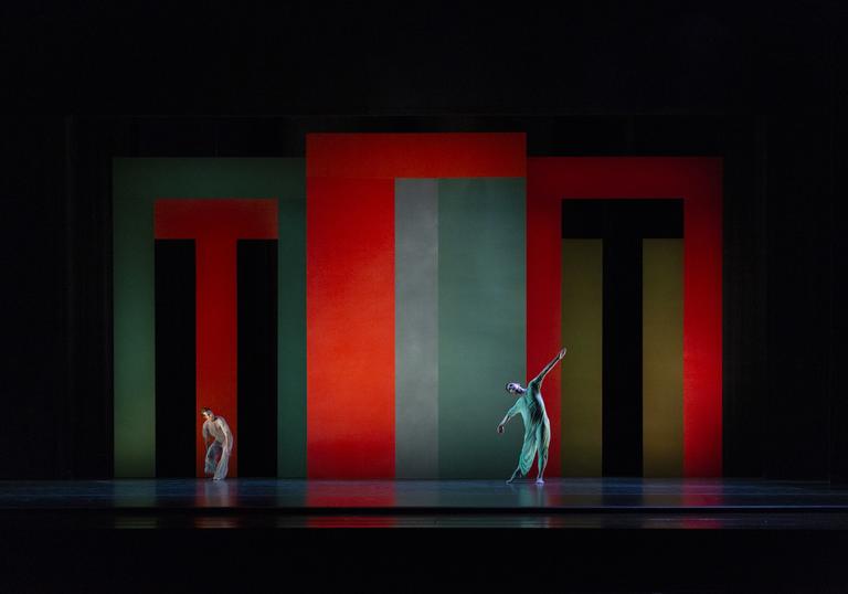 Dancer with colourful background