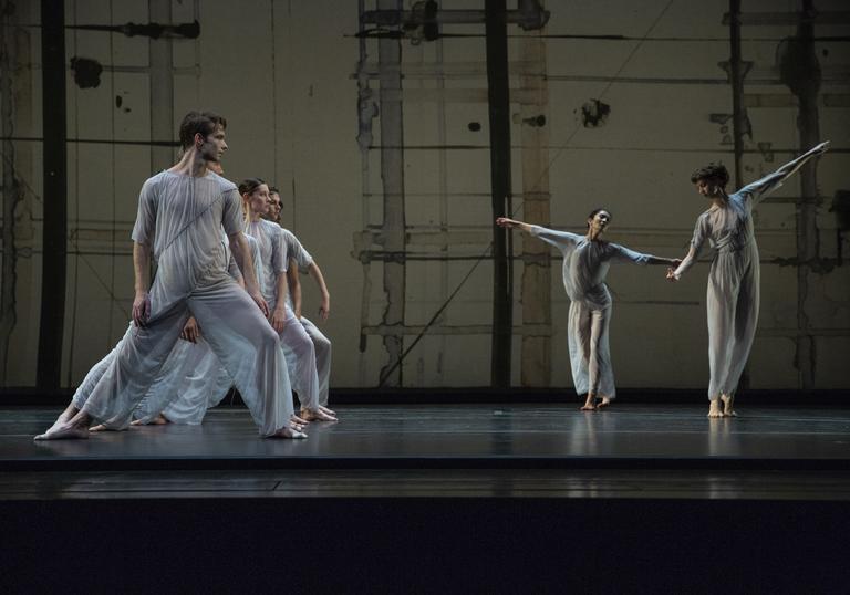 Dancers in black and white