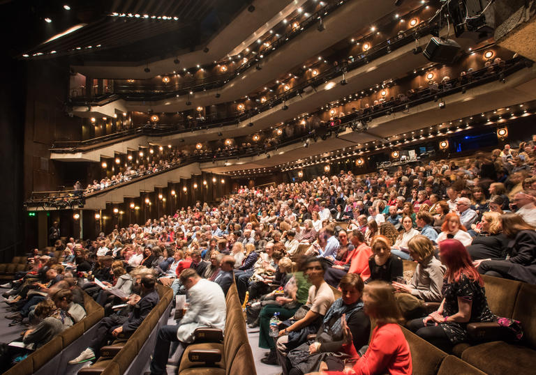 Audience in Barbican Theatre