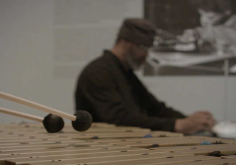 Man playing xylophone