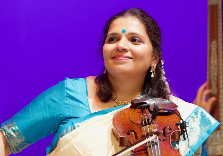 Kala Ramnath playing violin