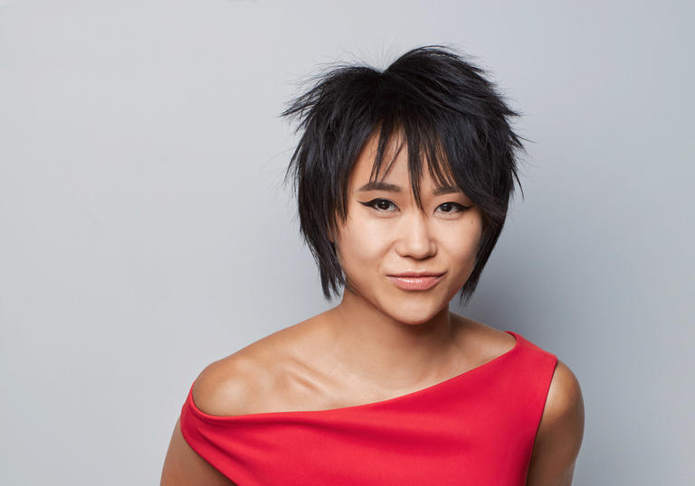 Yuja Wang close up portrait