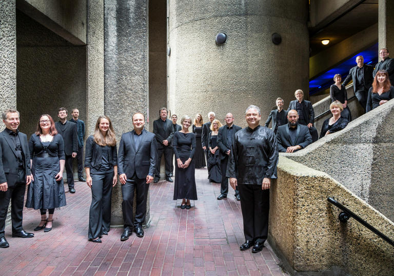 AAM musicians on the Barbican highwalks