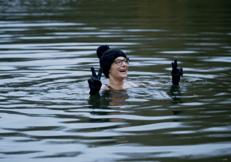 Shot of woman in Hampsted Heath