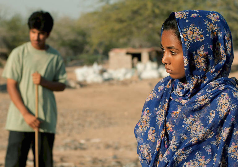 Shot of two teenagers