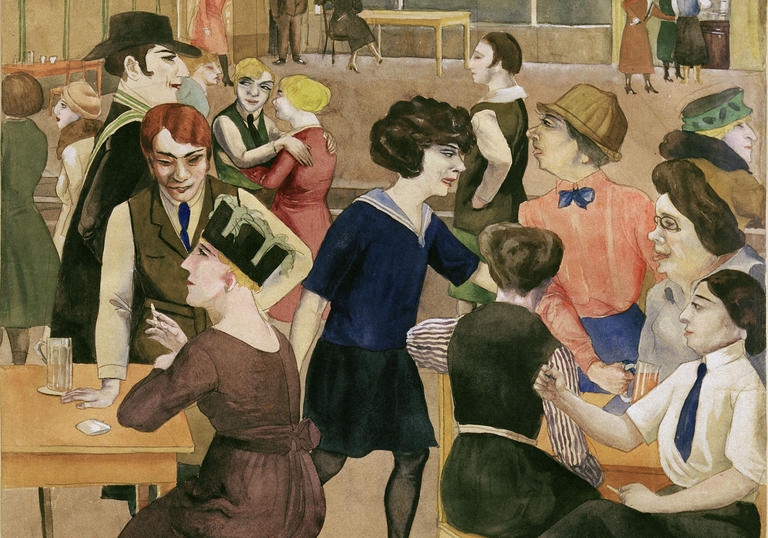 Rudolf Schlichter, Damenkneipe (Women's Club), c. 1925