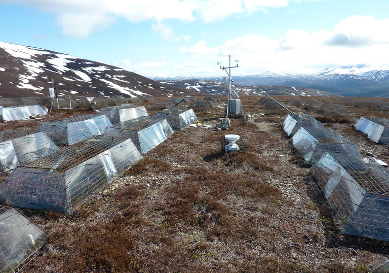 An image of test equipment at the Macaulay Land Use Institute in Culardoch, Scotland